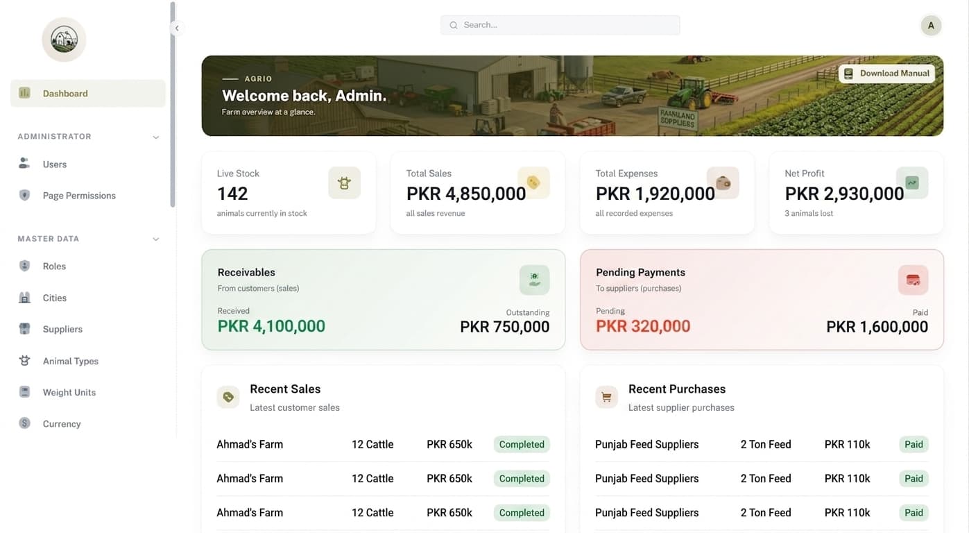Agrio: AI-Powered Farm ERP Case Study