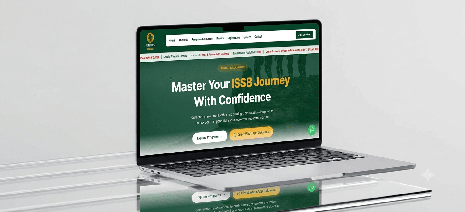 ISSB with Hamza: Business Landing Page